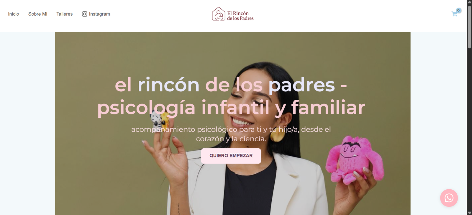 Sitio web El Rincón de los Padres